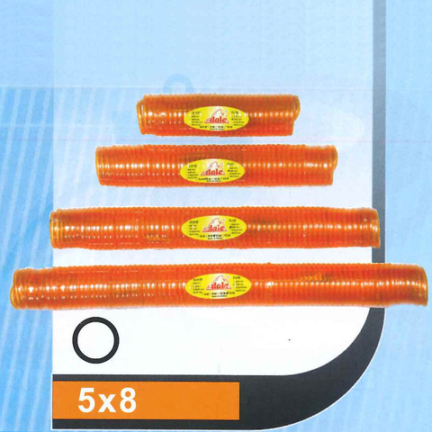 透明橘AA級PU伸縮管5x8