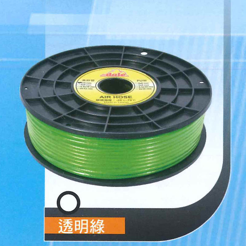 PU夾紗管整捲(透明綠)4x6