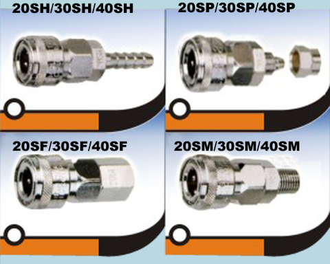 雙手操作快速接頭