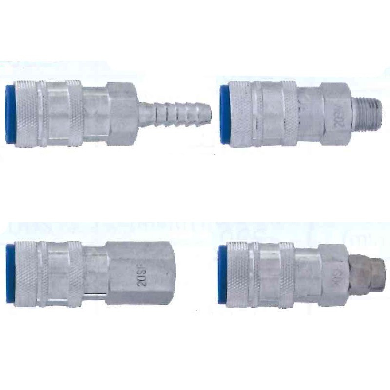 鐵製藍蓋單手快速接頭